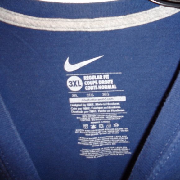 Nike Shirts Nike Mens Regular Fit Tshirt Size 3xl Blue Short Sleeve